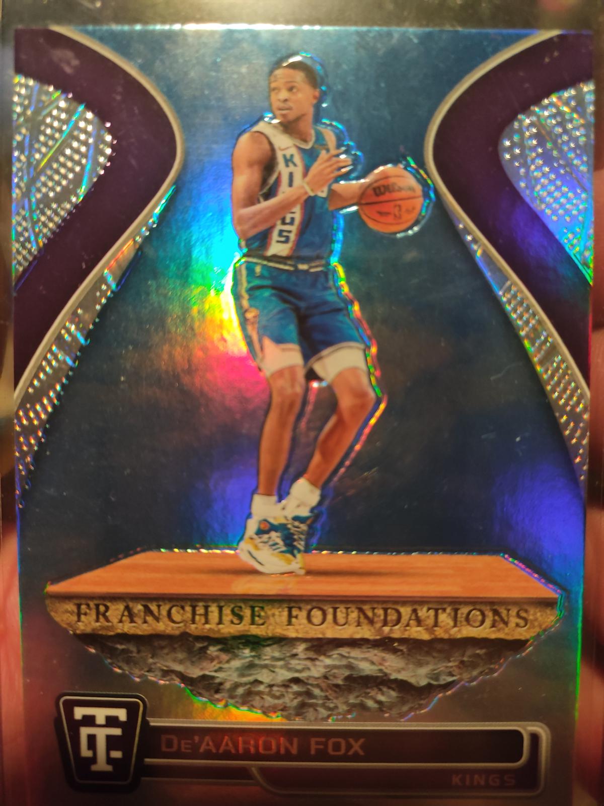 De'Aaron Fox #17 Basketball Cards 2024 Panini Totally Certified Franchise Foundations