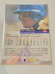 REAR | Ray McDavid Baseball Cards 1994 Classic