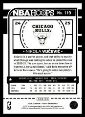 Backside | Nikola Vucevic Basketball Cards 2024 Panini NBA Hoops
