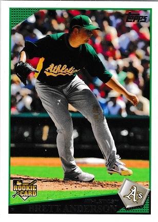 Brett Anderson #583 Baseball Cards 2009 Topps