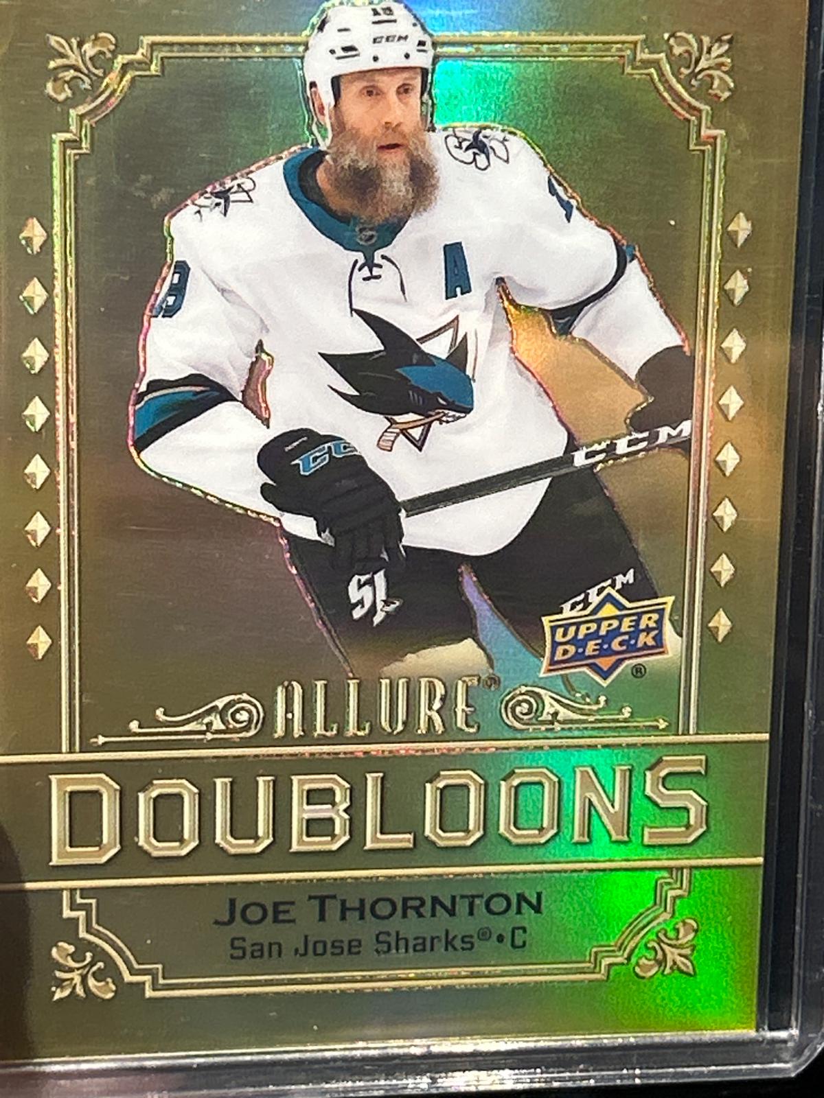 Joe Thornton #DB-19 Hockey Cards 2024 Upper Deck Allure Doubloons