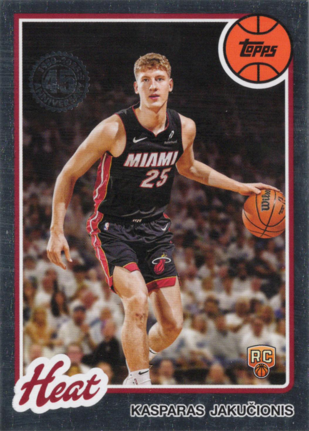 2025 Topps 1980 Kasparas Jakucionis #80BK-66 card