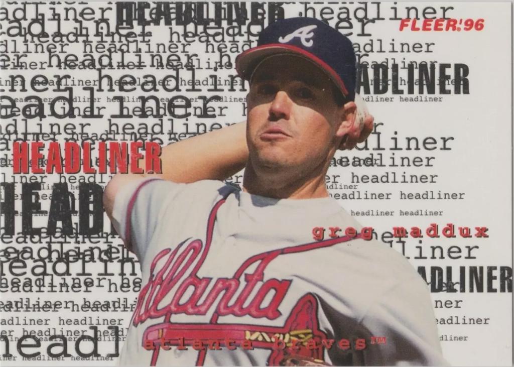Greg Maddux #13 Baseball Cards 1996 Fleer Update