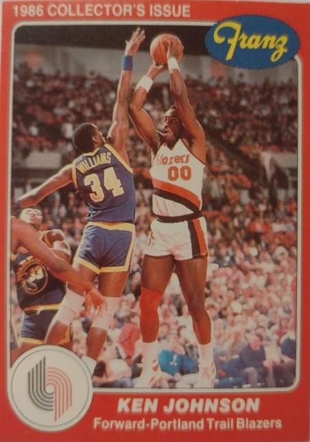 Ken Johnson #6 1985 Star Franz Blazers Basketball
