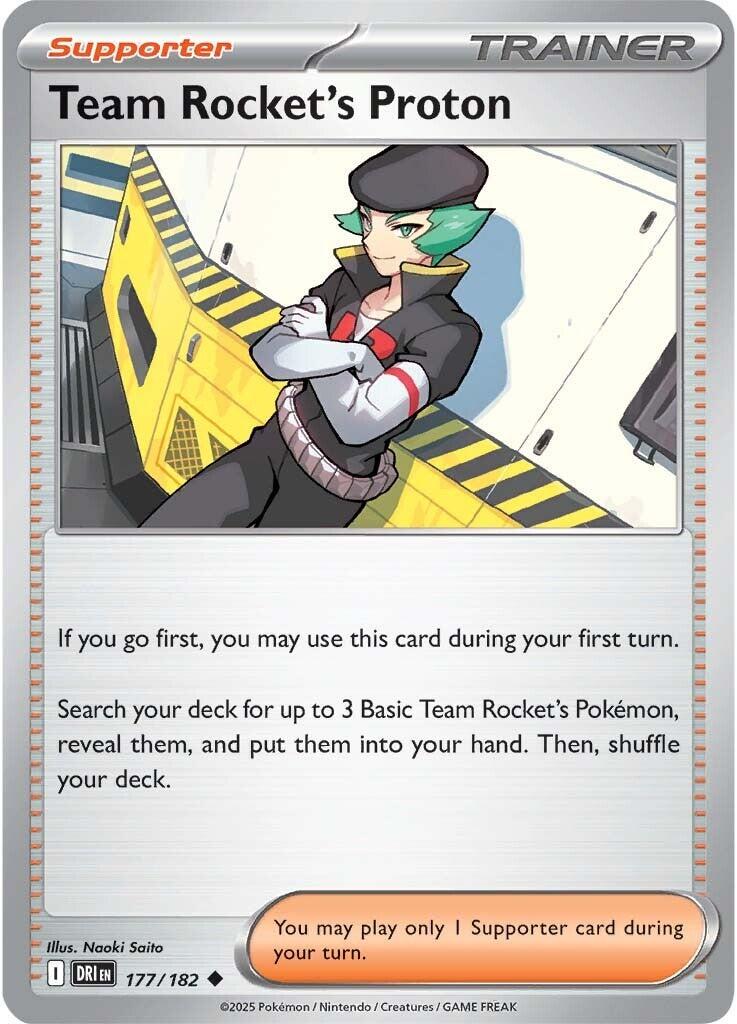 Team Rocket's Proton #177 Pokemon Destined Rivals
