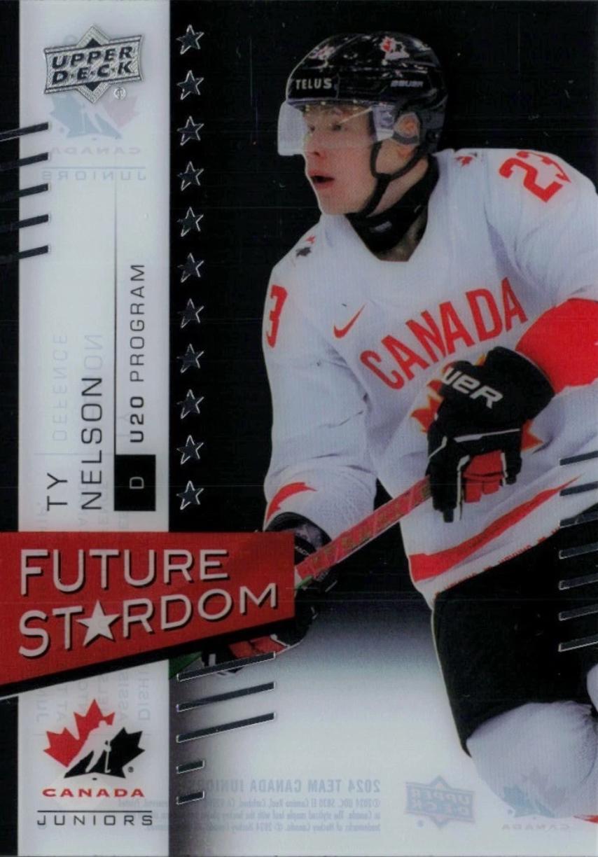 Ty Nelson #FS-9 2024 Upper Deck Team Canada Juniors Future Stardom Hockey