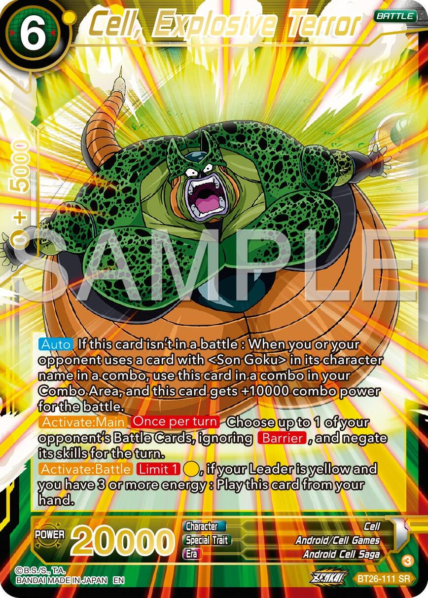 Cell Explosive Terror BT26-1111 Dragon Ball Super Ultimate Advent