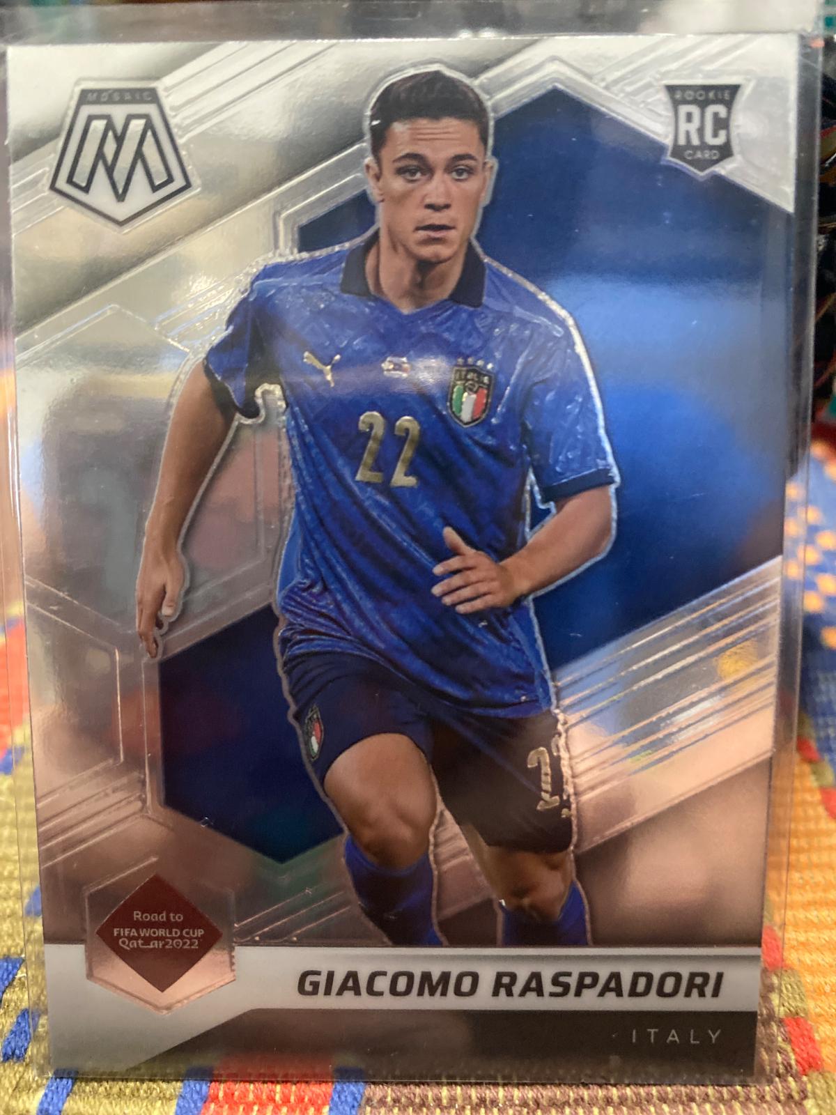 Giacomo Raspadori #28 2021 Panini Mosaic Road To FIFA World Cup