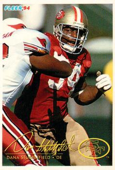 Dana Stubblefield #57 1994 Fleer Shell Fact Football