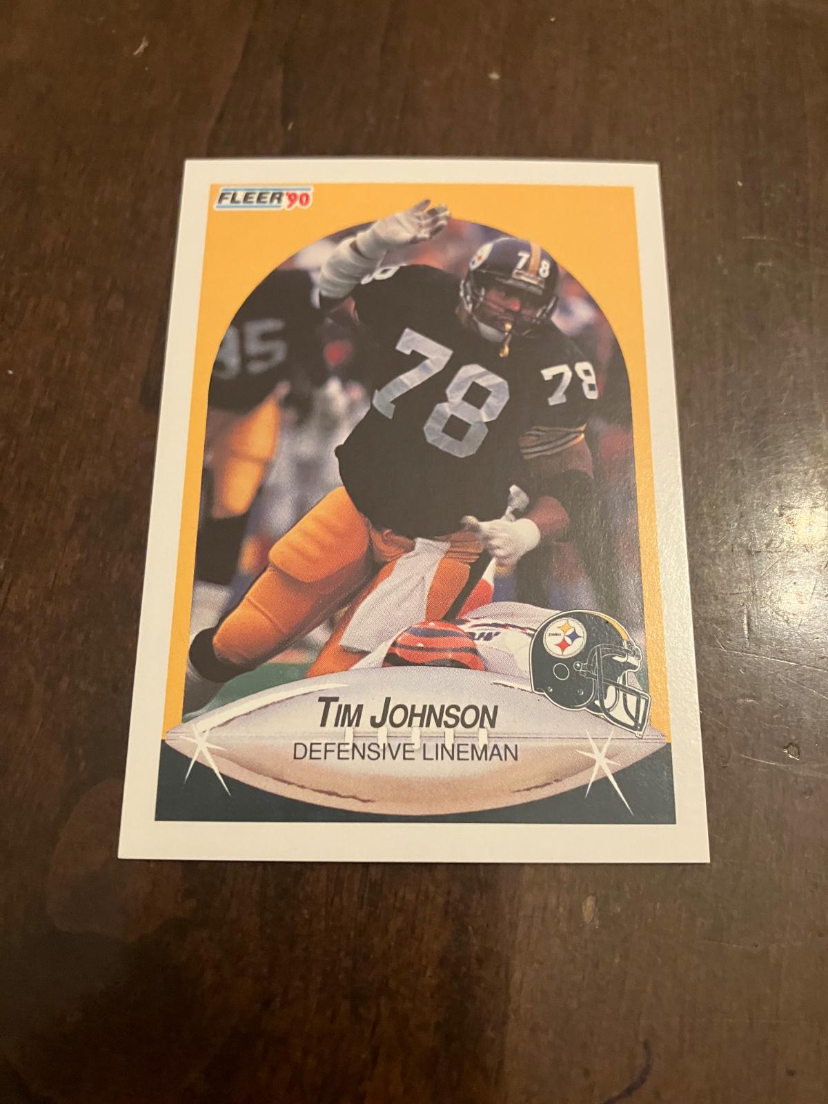 Tim Johnson #144 Football Cards 1990 Fleer