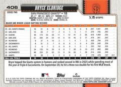 Back Of Card | Bryce Eldridge Baseball Cards 2026 Topps Series 2