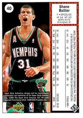 Card Rear | Shane Battier Basketball Cards 2002 Upper Deck Authentics