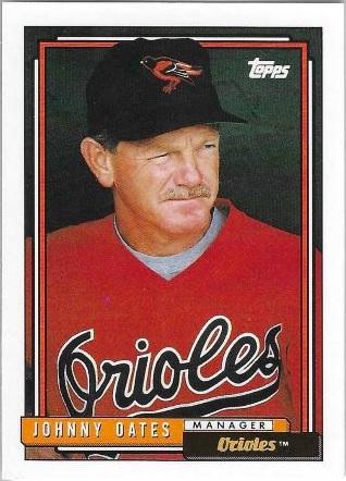 Johnny Oates #579 Baseball Cards 1992 Topps