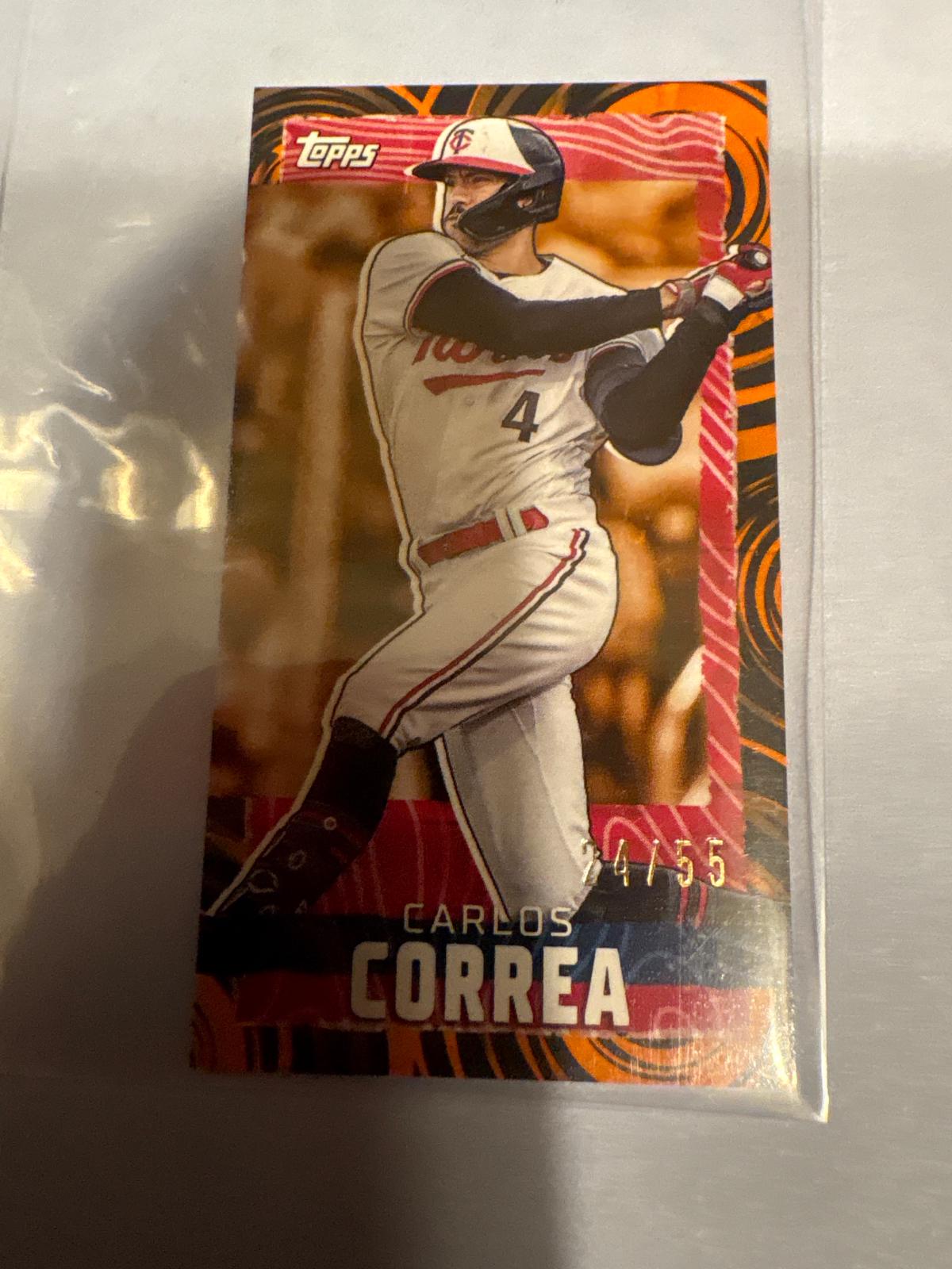 Carlos Correa [Orange Black Ripple] #MRIP-CCO