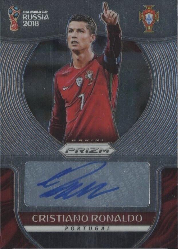 Cristiano Ronaldo #S-CR Soccer Cards 2018 Panini Prizm World Cup Signatures