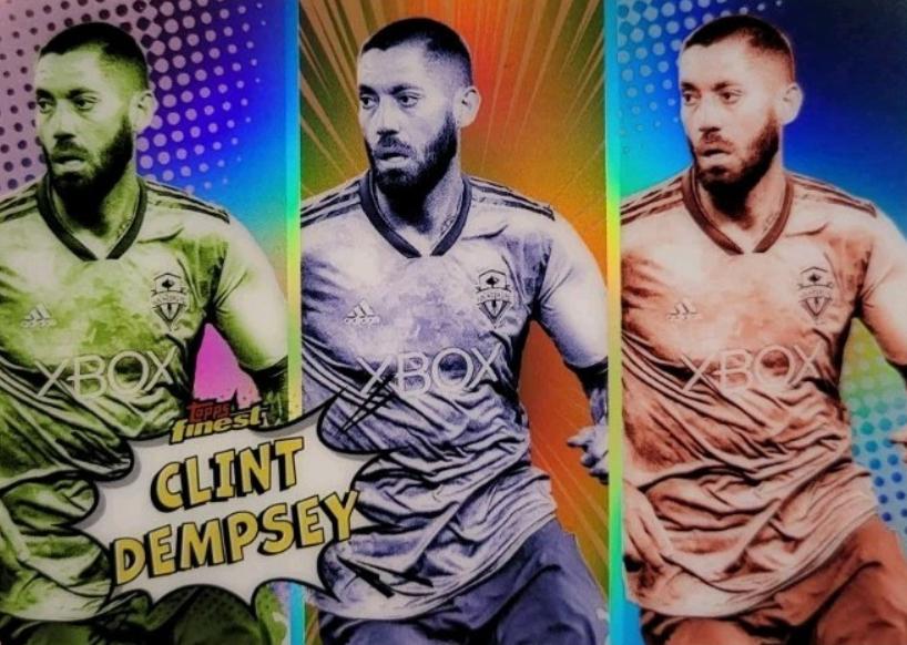 Clint Dempsey #PA-4 Soccer Cards 2024 Topps Finest MLS Pop Art