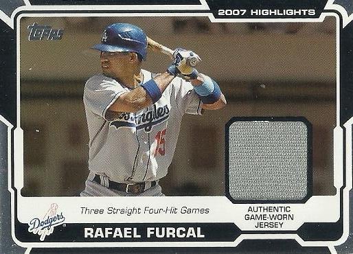 Rafael Furcal #HR-RF 2008 Topps Baseball 2007 Highlight Relics