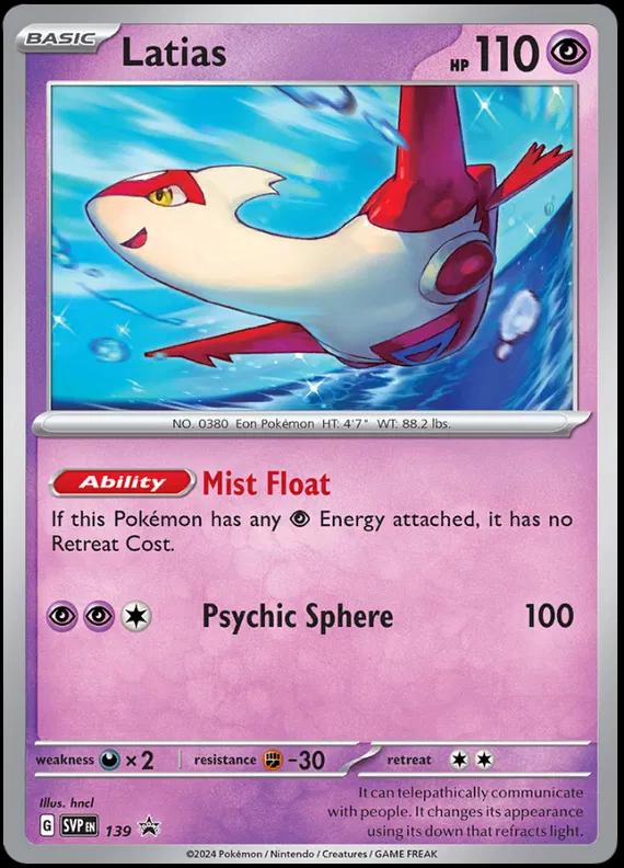 Latias #139 Pokemon Promo