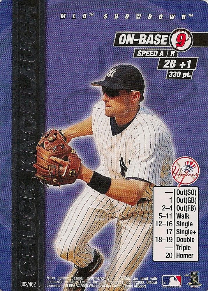 Chuck Knoblauch #302 2000 MLB Showdown