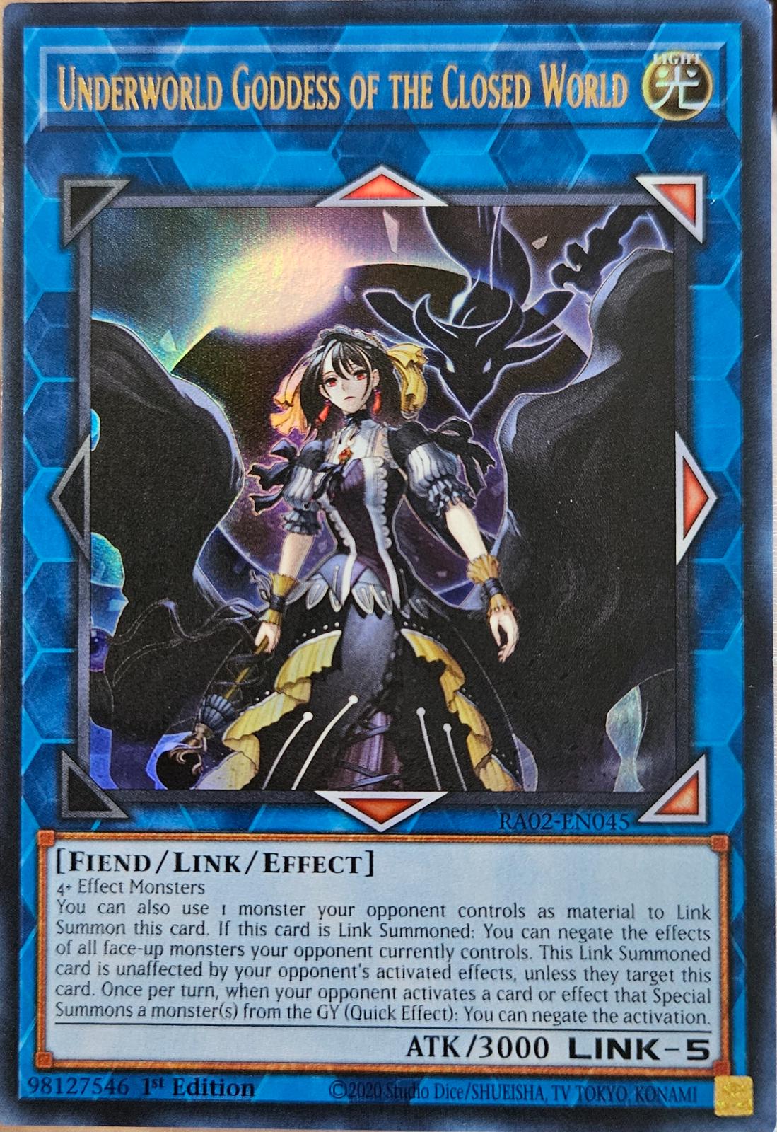 Underworld Goddess of the Closed World [Ultra Rare] RA02-EN045