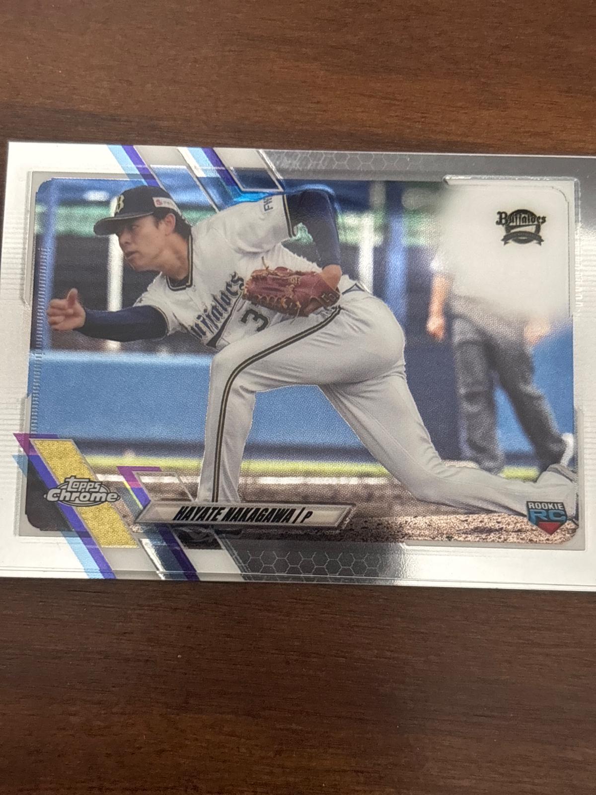 Hayate Nakagawa #49 Baseball Cards 2021 Topps Chrome NPB Nippon Professional