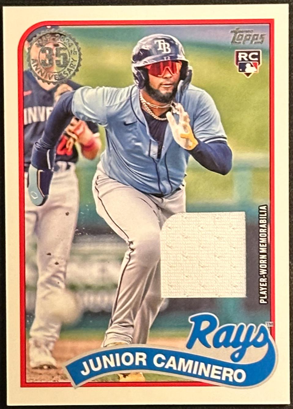 Junior Caminero #89RU-JCA Baseball Cards 2024 Topps 1989 Relic