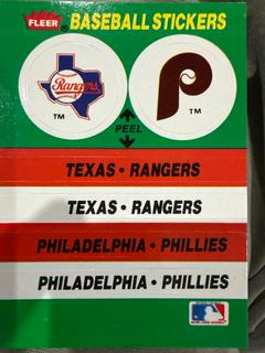 Texas Rangers - Philadelphia Phillies Team Sticker
