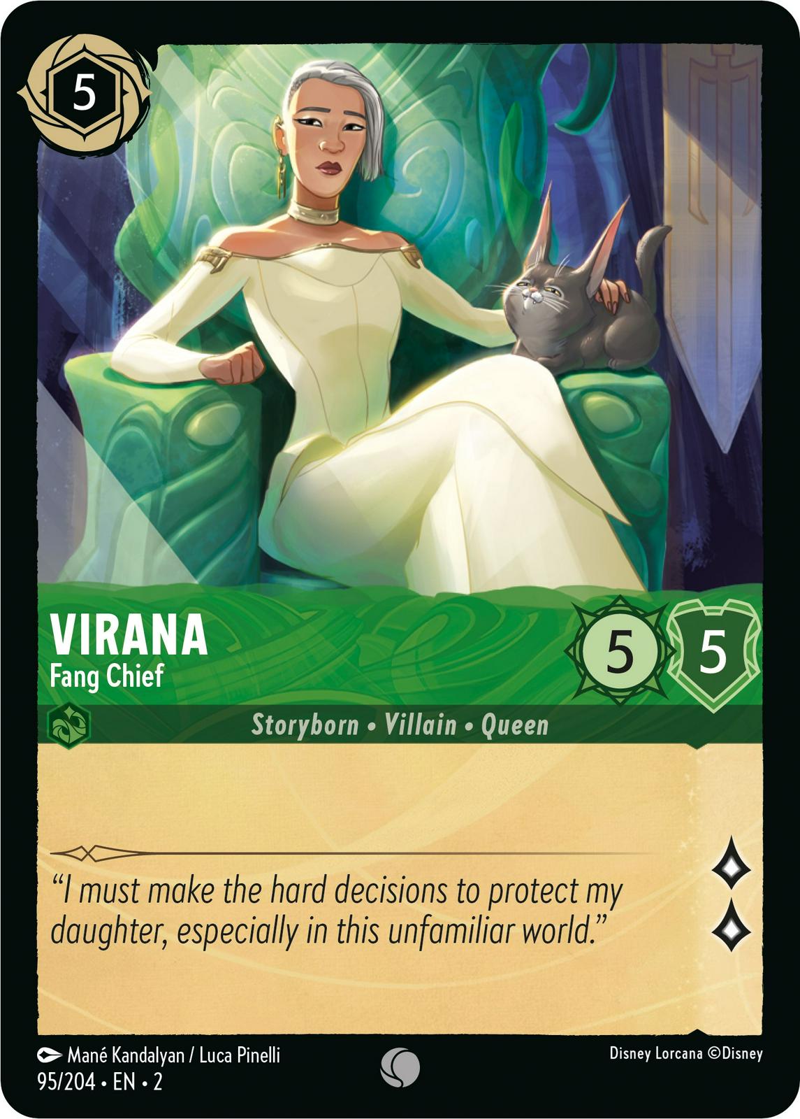 Virana - Fang Chief #95 Lorcana Rise of the Floodborn