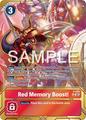 Red Memory Boost!P-035 [Premium Card CollectionMemory Boost! Set Foil] | Digimon Promotion