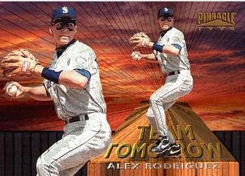 Alex Rodriguez #8 Baseball Cards 1996 Pinnacle Team Tomorrow