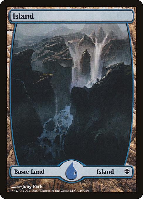 Island #235 Magic Zendikar