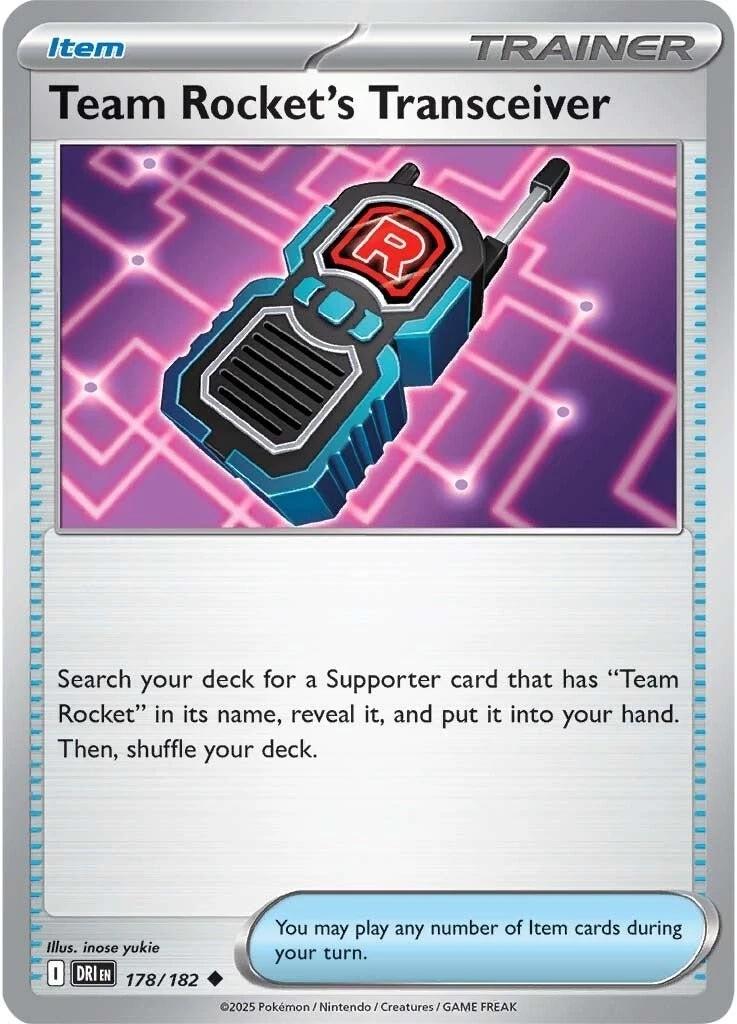 Team Rocket's Transciever #178 Pokemon Destined Rivals