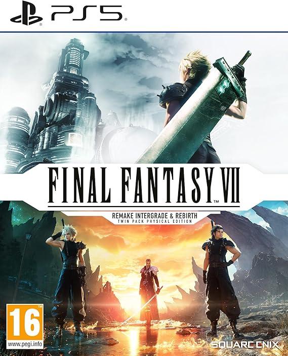 Carátula de Final Fantasy VII REMAKE INTERGRADE & REBIRTH Twin Pack para PS5 (edición PAL España)