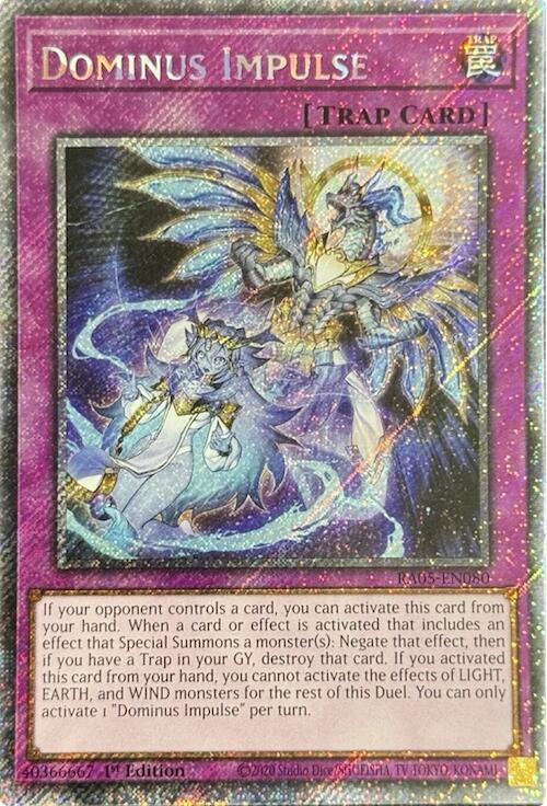 Dominus Impulse [Super Rare] RA05-EN080 Prices | YuGiOh Rarity Collection 5  | YuGiOh Cards