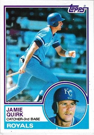 Jamie Quirk #264 Baseball Cards 1983 Topps