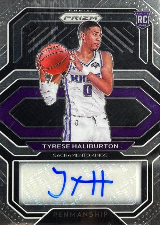 Tyrese Haliburton #RP-THB Basketball Cards 2020 Panini Prizm Rookie Penmanship