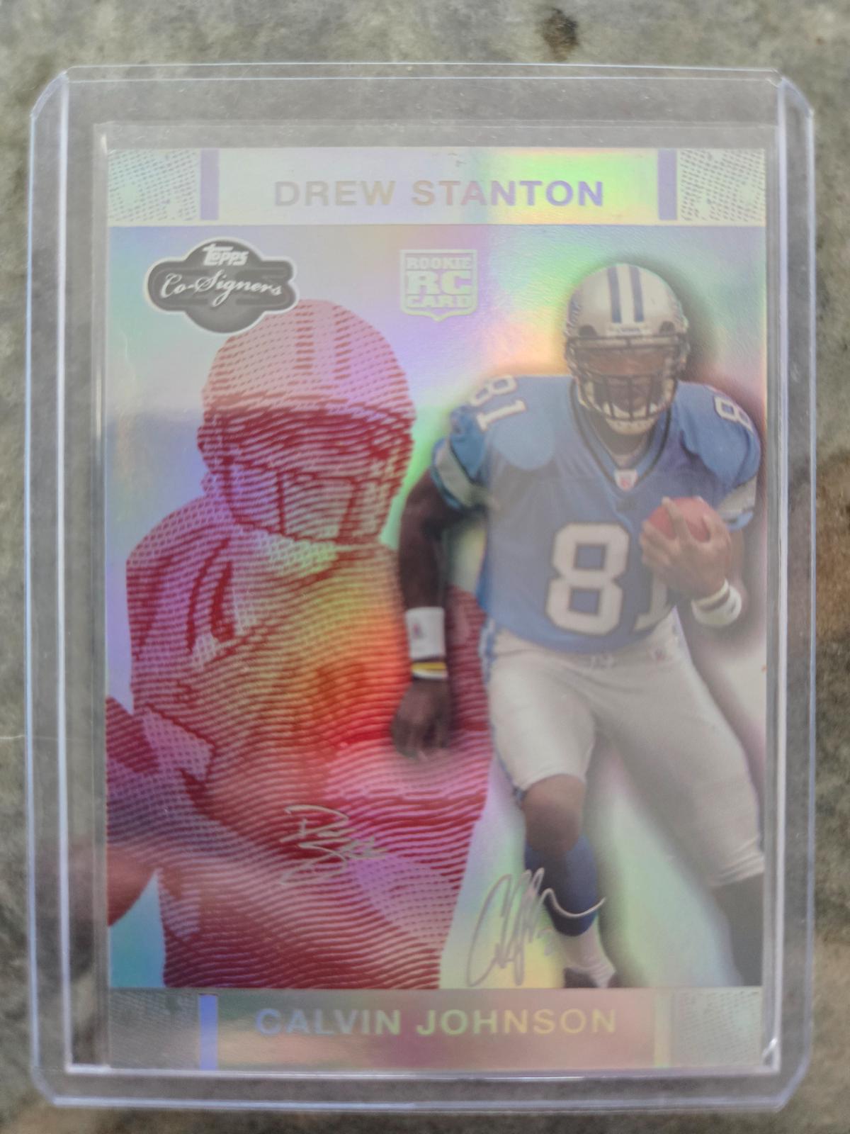 Calvin Johnson/ Drew Stanton #86 2007 Topps Co Signers Football