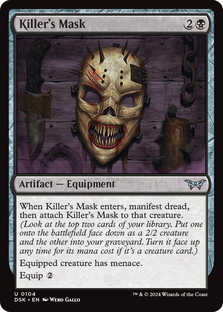 Killer's Mask #104 Magic Duskmourn: House of Horror