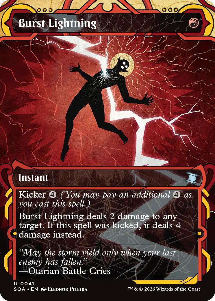 Burst Lightning [Foil] (Magic Secrets of Strixhaven Mystical Archive)