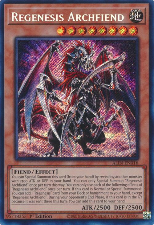 Regenesis Archfiend ALIN-EN016 YuGiOh Alliance Insight
