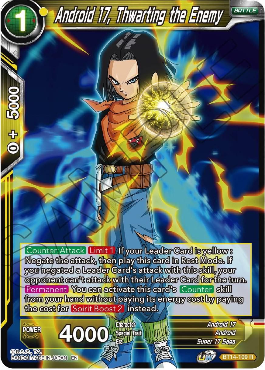 Android 17, Thwarting the Enemy BT14-109 Dragon Ball Super Cross Spirits