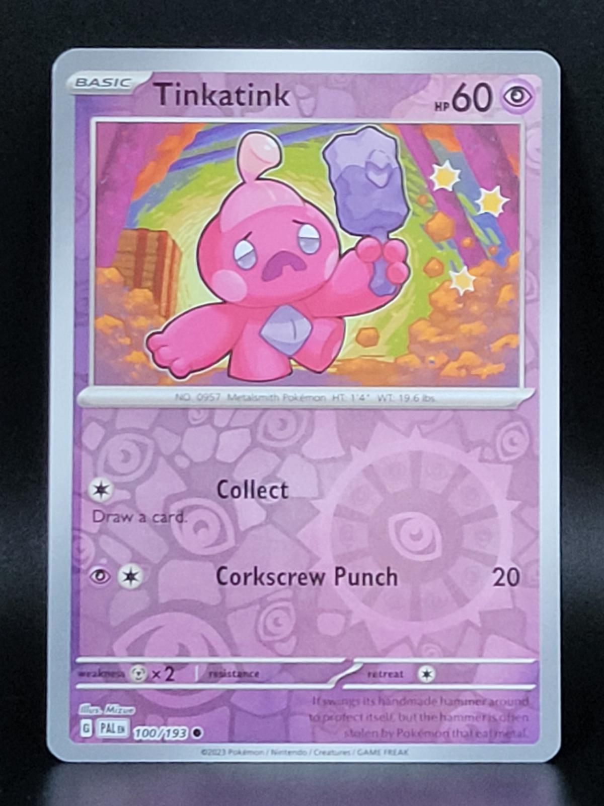 Tinkatink [Reverse Holo] #100 Prices | Pokemon Paldea Evolved | Pokemon  Cards