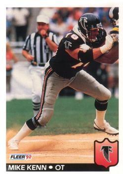 Mike Kenn #10 Football Cards 1992 Fleer