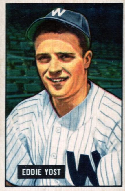 Eddie Yost #41 Baseball Cards 1951 Bowman