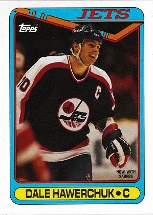 Dale Hawerchuk #141 1990-91 Topps Hockey