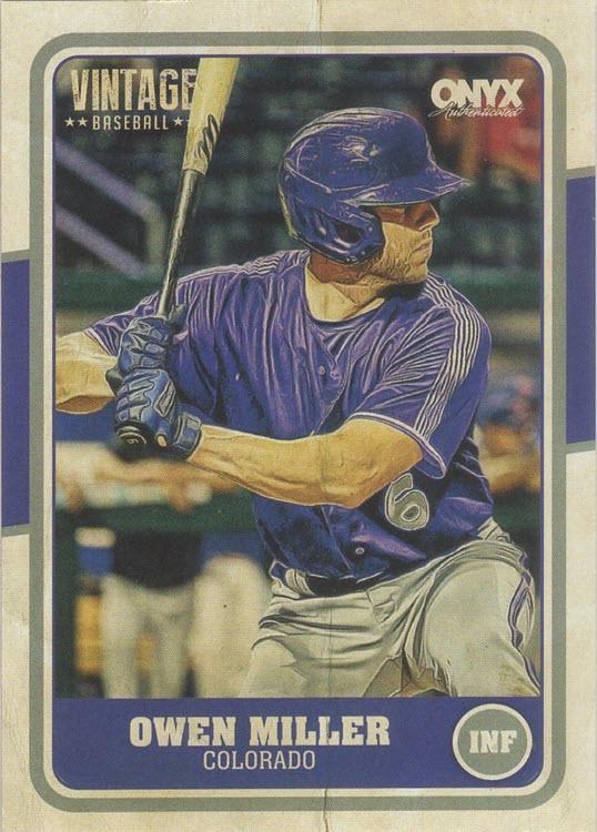 Owen Miller #OVOWMI 2025 Onyx Vintage Baseball