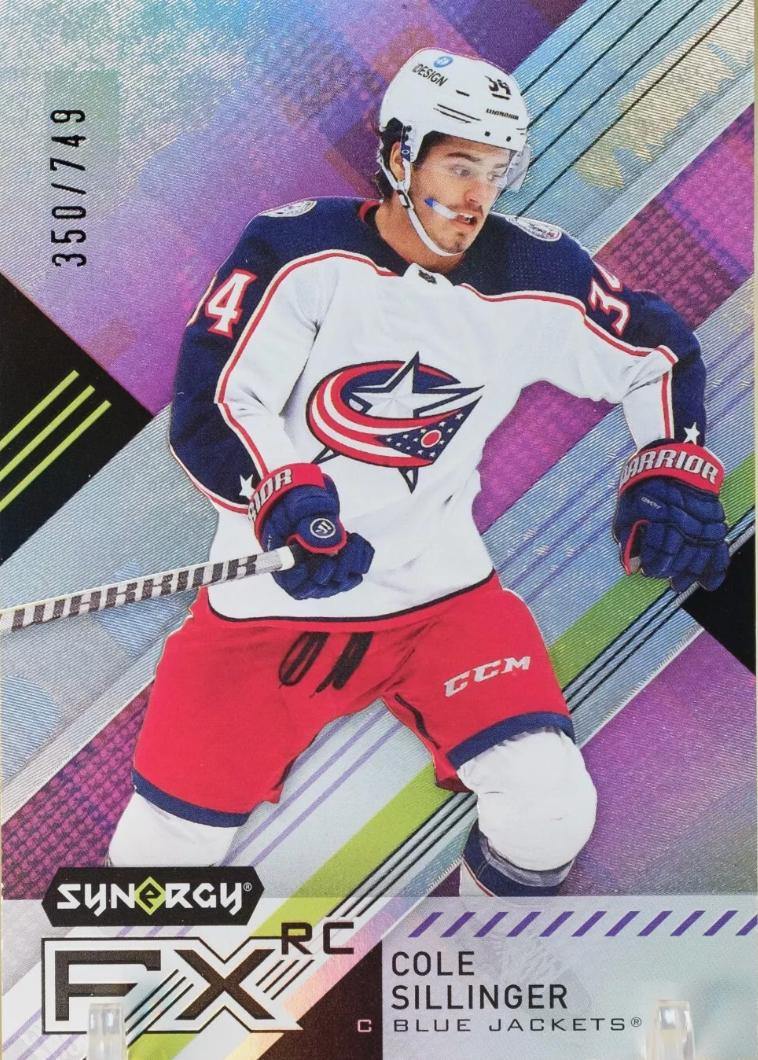 Cole Sillinger #FXR-CS Hockey Cards 2021 Upper Deck Synergy FX Rookies
