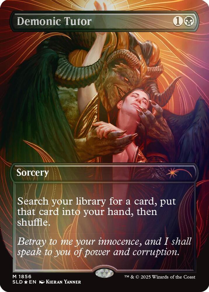 Secret Lair Foil 悪魔の教示者 Demonic Tutor Demonic Tutor [Rainbow Foil] #1856 Prices | Magic Secret Lair Drop