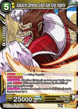 Absolute Defense Great Ape King Vegeta BT3-092 Dragon Ball Super Cross Worlds