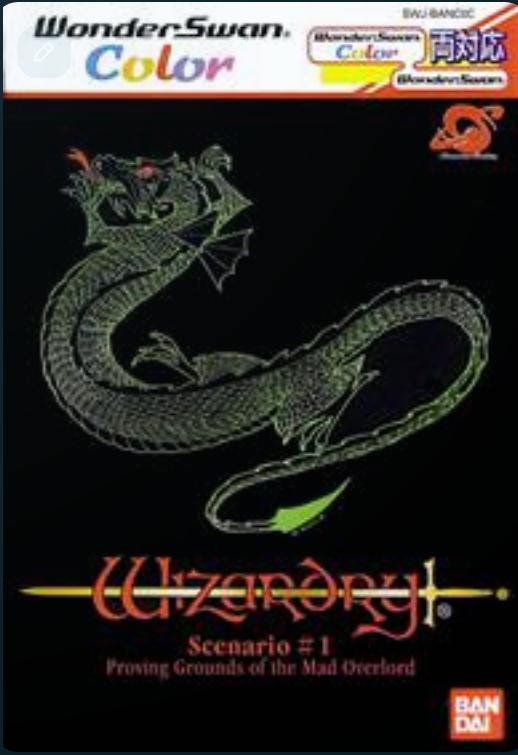 Wizardry Scenario #1: Proving Grounds Of The Mad Overlord WonderSwan Color